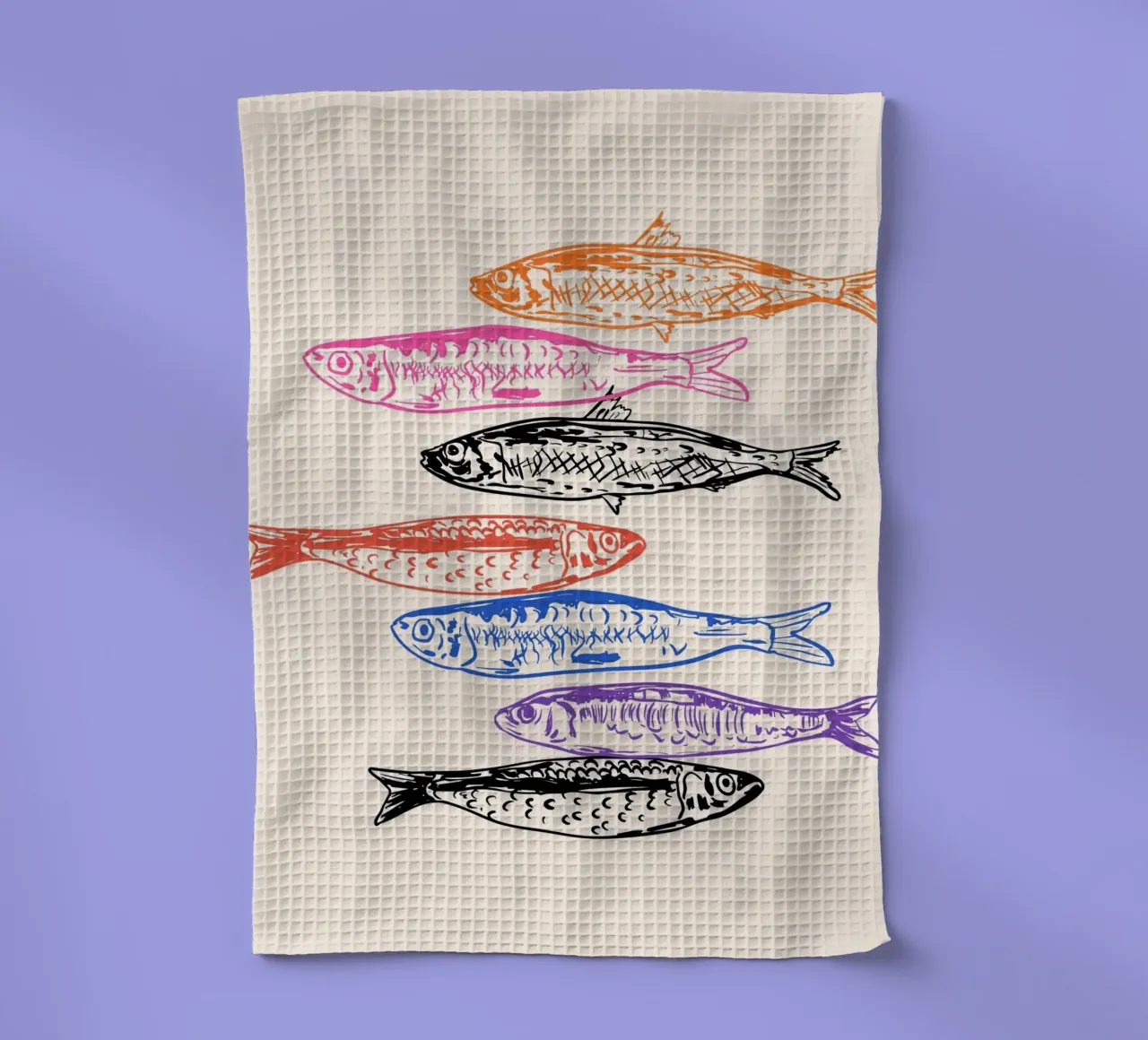 Retro Sardines canovaccio da cucina da EDMPROJECT