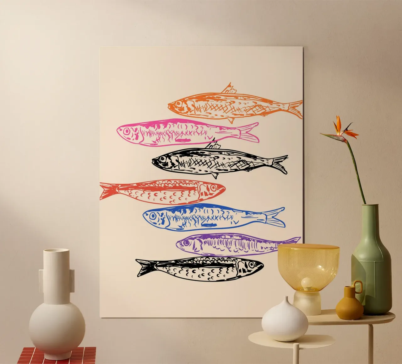 Retro Sardines carta hahnemühle da EDMPROJECT