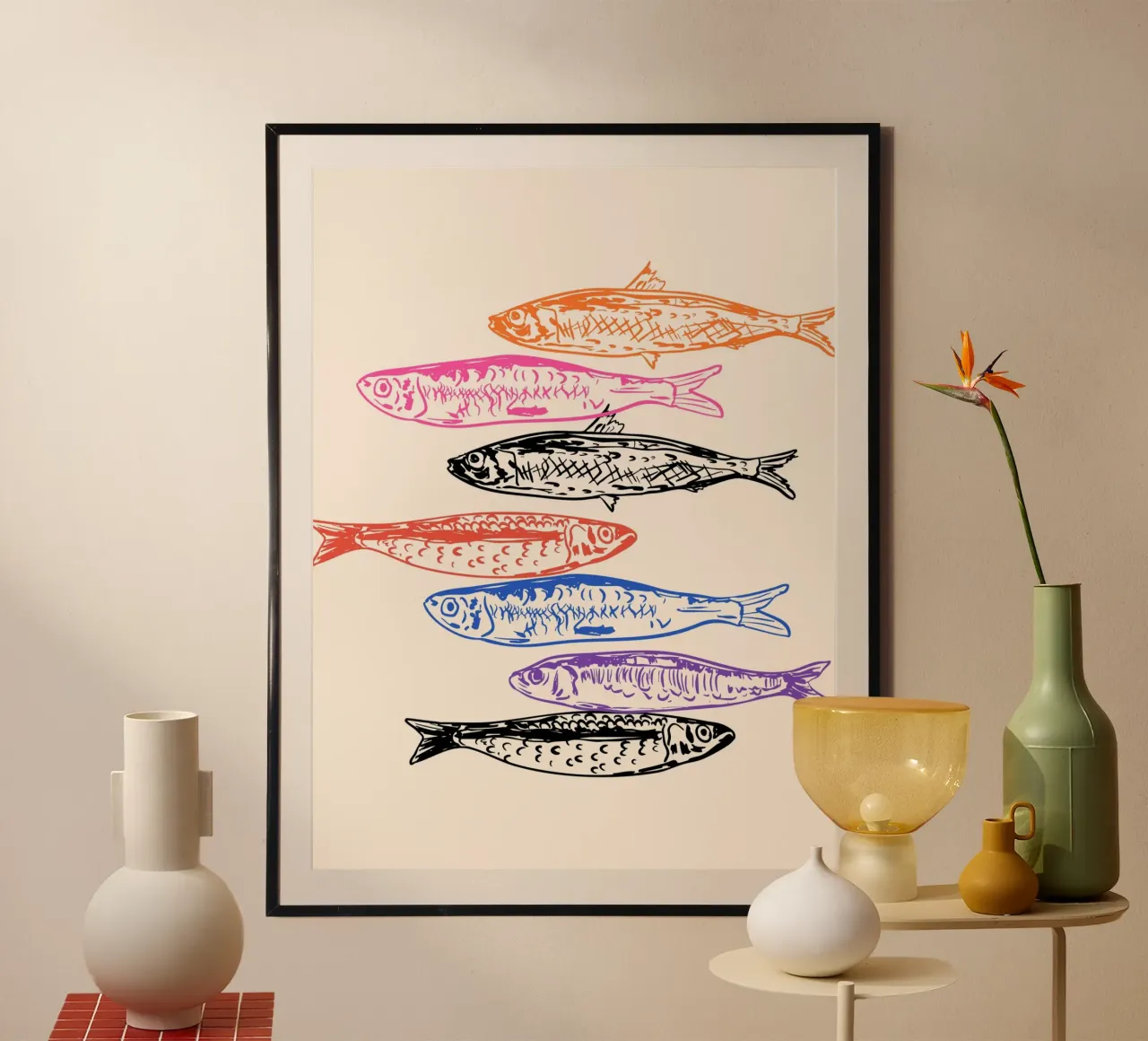 Retro Sardines carta hahnemühle da EDMPROJECT