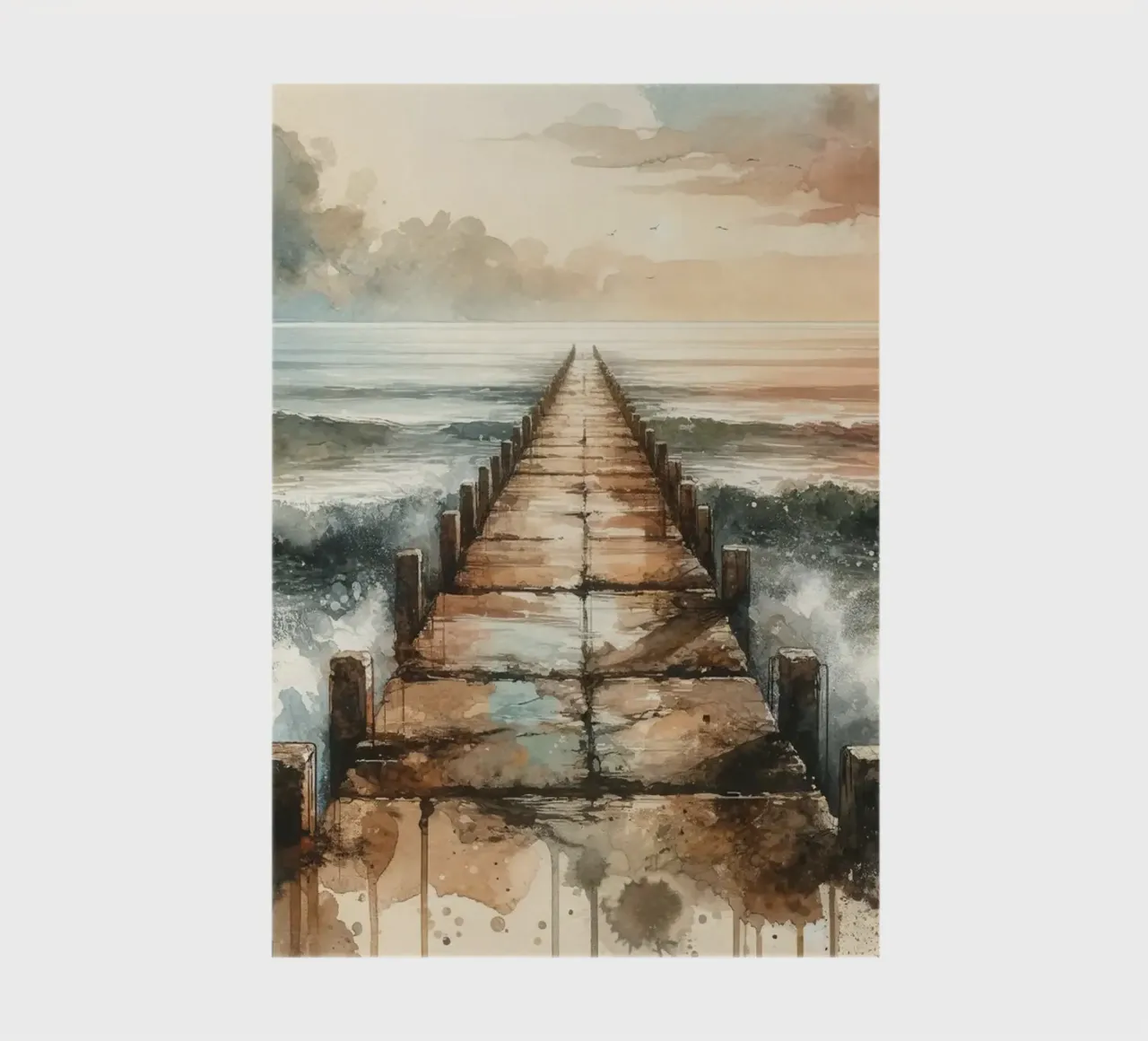 Endless Pier into the Horizon notebook by Chromatic Fusion Studio