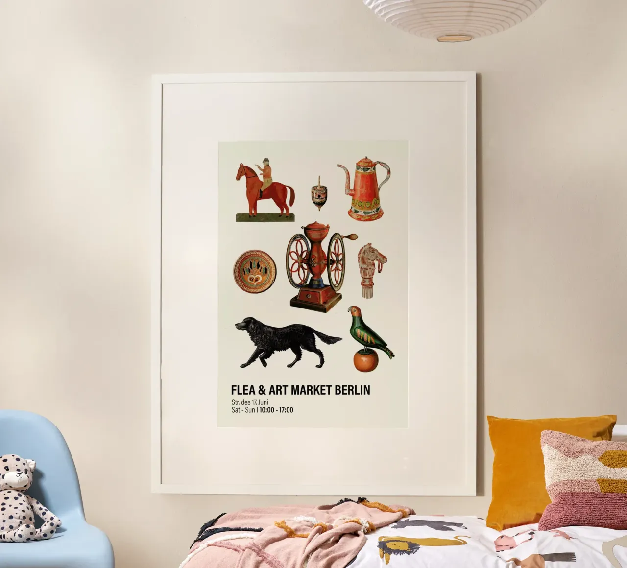 Flea & Art Market Berlin poster da Vintage by JUNIQE