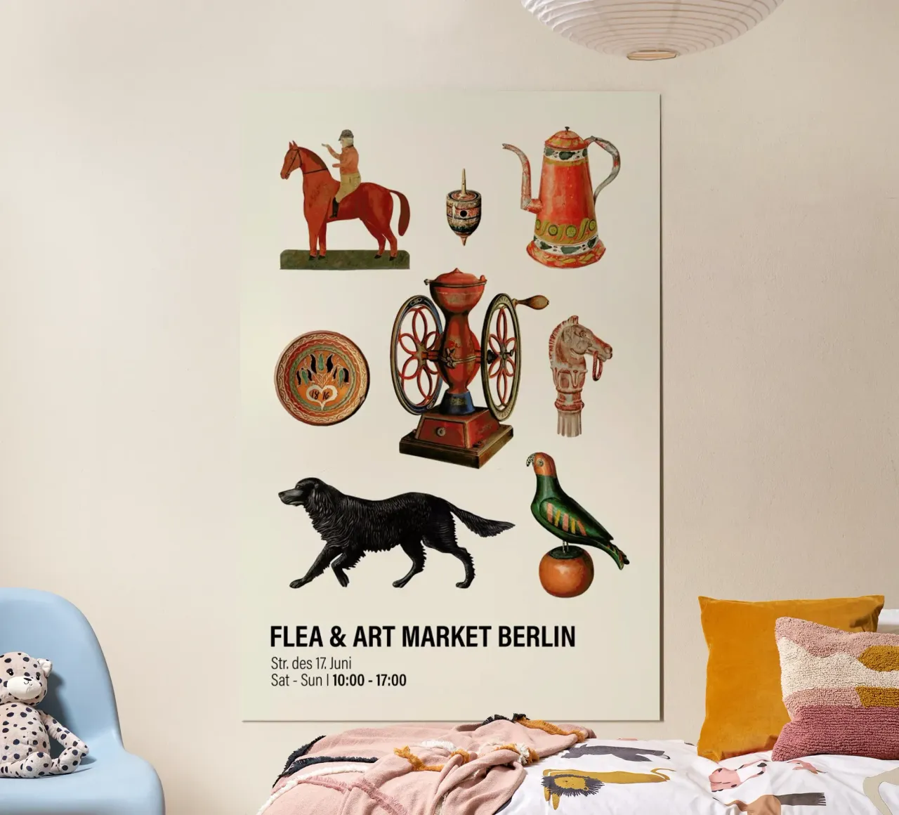 Flea & Art Market Berlin poster da Vintage by JUNIQE