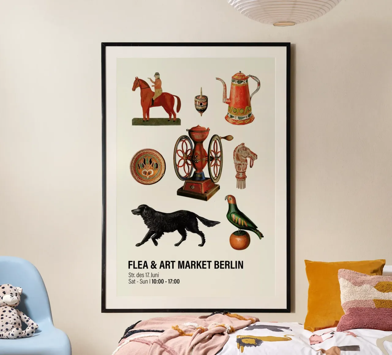 Flea & Art Market Berlin poster da Vintage by JUNIQE