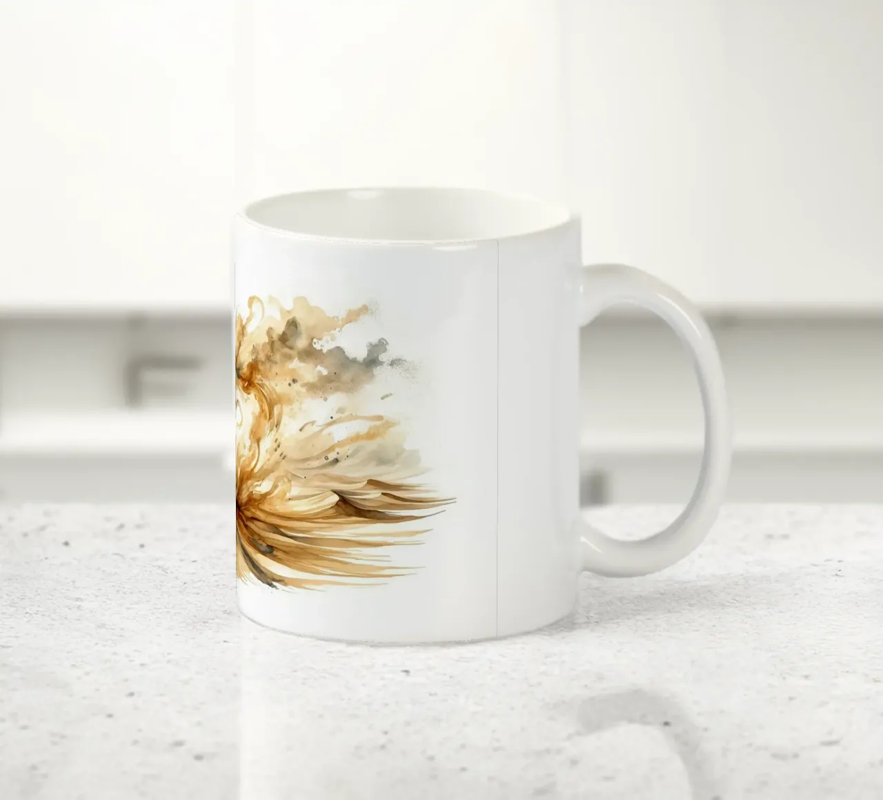 Tempesta di sabbia eterea tazza in ceramica da Chromatic Fusion Studio