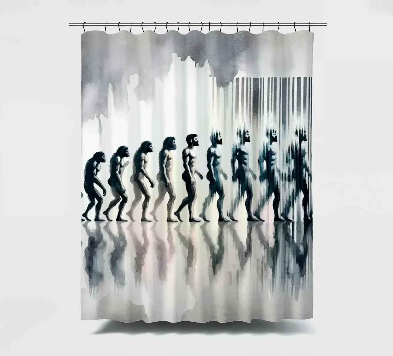 Evoluzione verso l'identità digitale tenda da doccia da Chromatic Fusion Studio