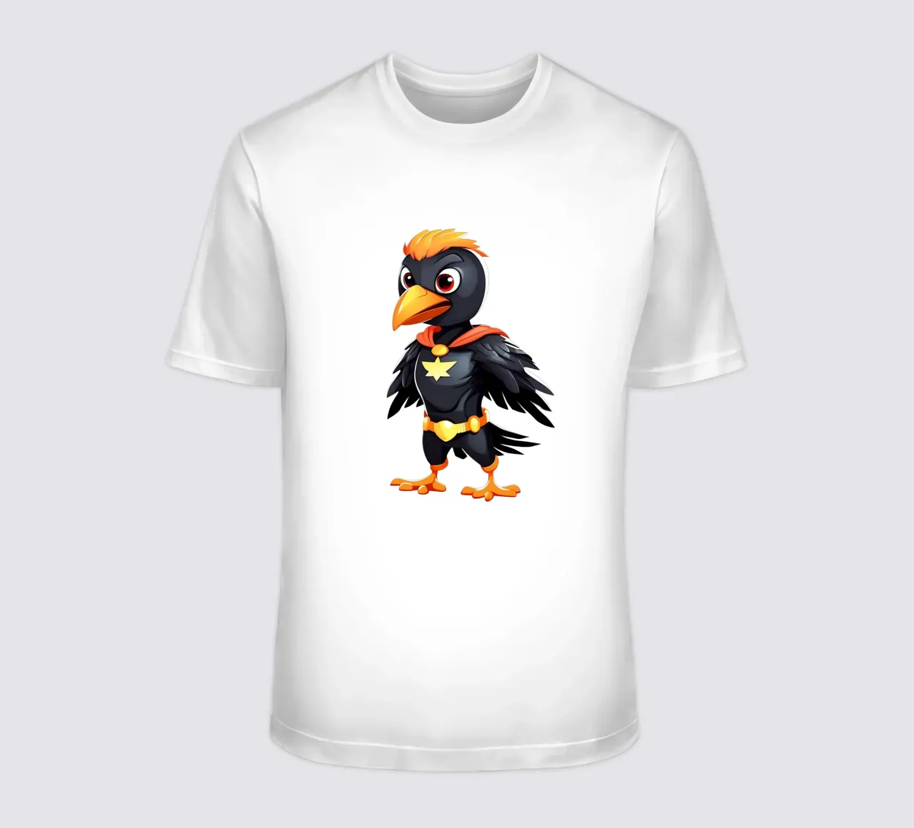 Corvo, piccolo corvo come supereroe t-shirt da Tierisch bunt by LK