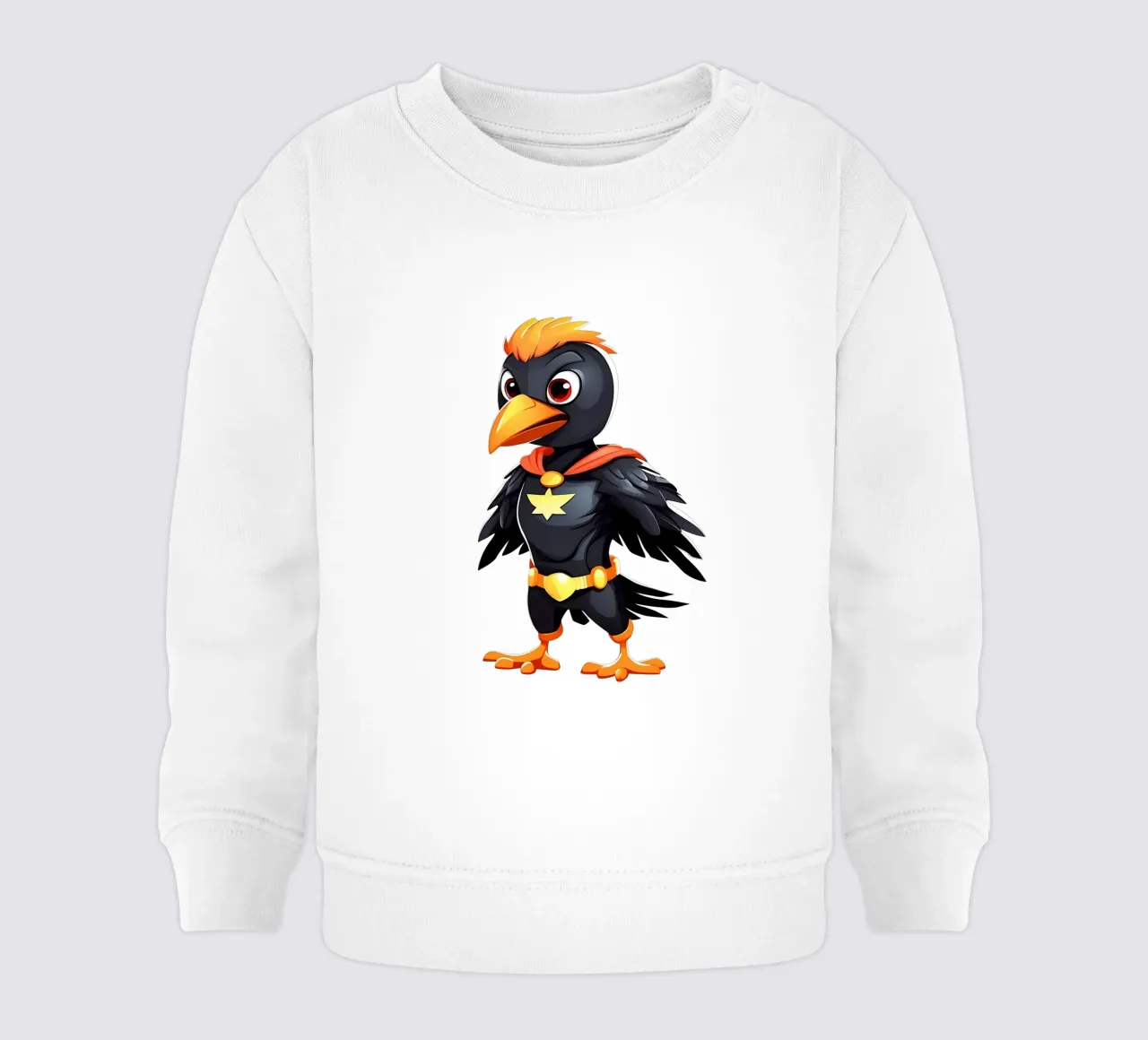 Corvo, piccolo corvo come supereroe felpa neonato da Tierisch bunt by LK