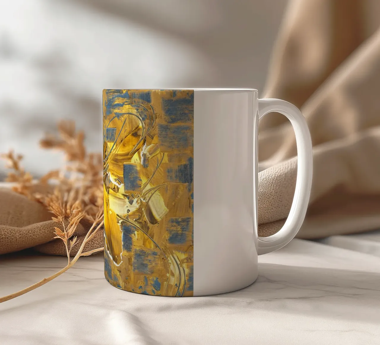 IDEAL GIFT 38 invers tazza in ceramica da Thierry Vobmann Abstract painting