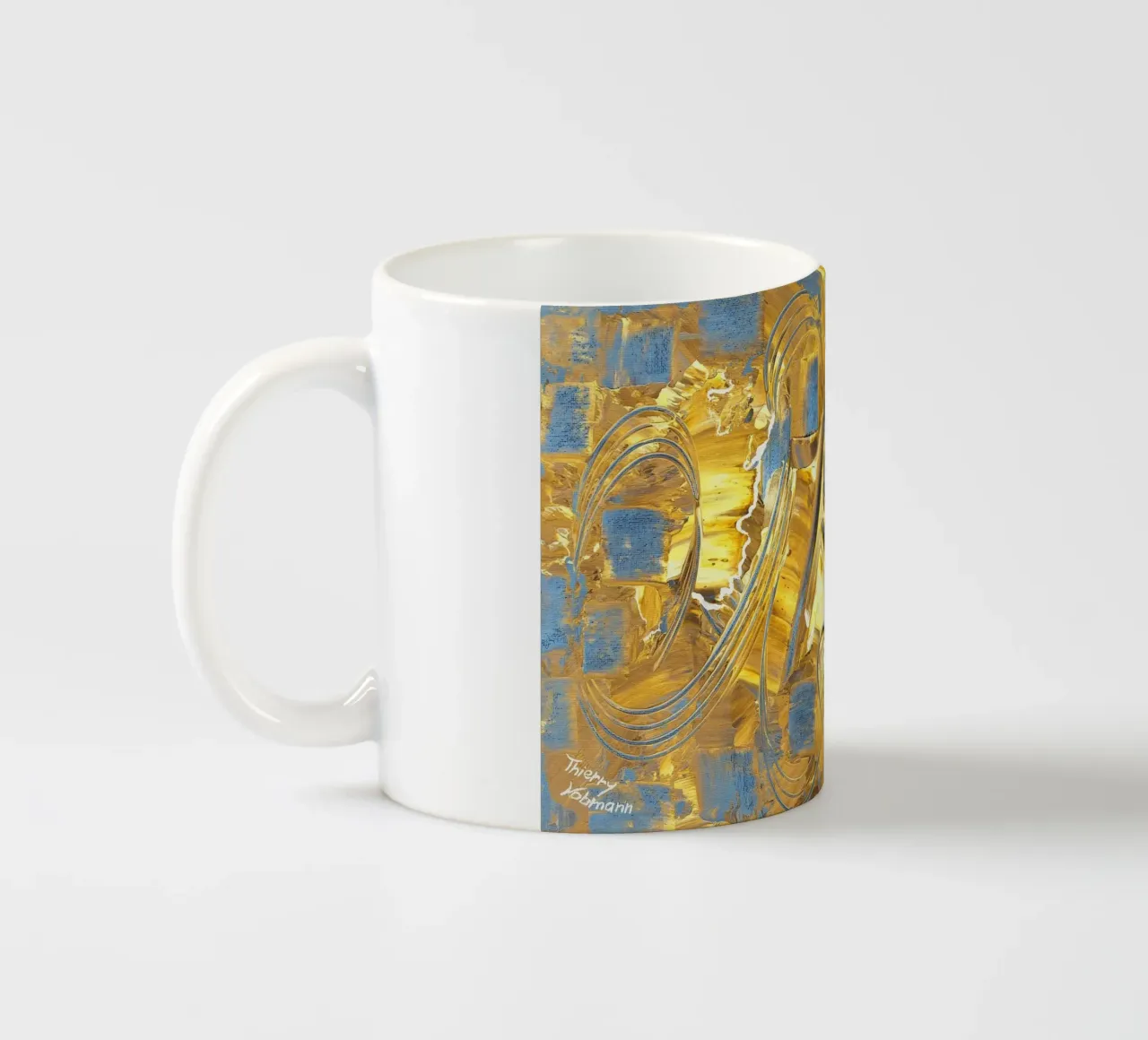 IDEAL GIFT 38 invers tazza in ceramica da Thierry Vobmann Abstract painting