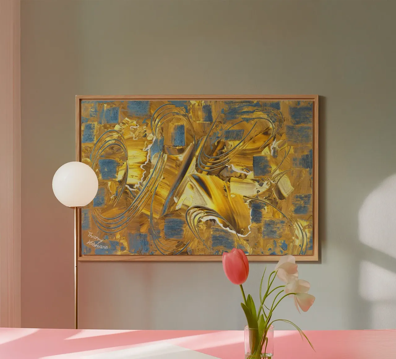 IDEAL GIFT 38 invers alluminio dibond da Thierry Vobmann Abstract painting