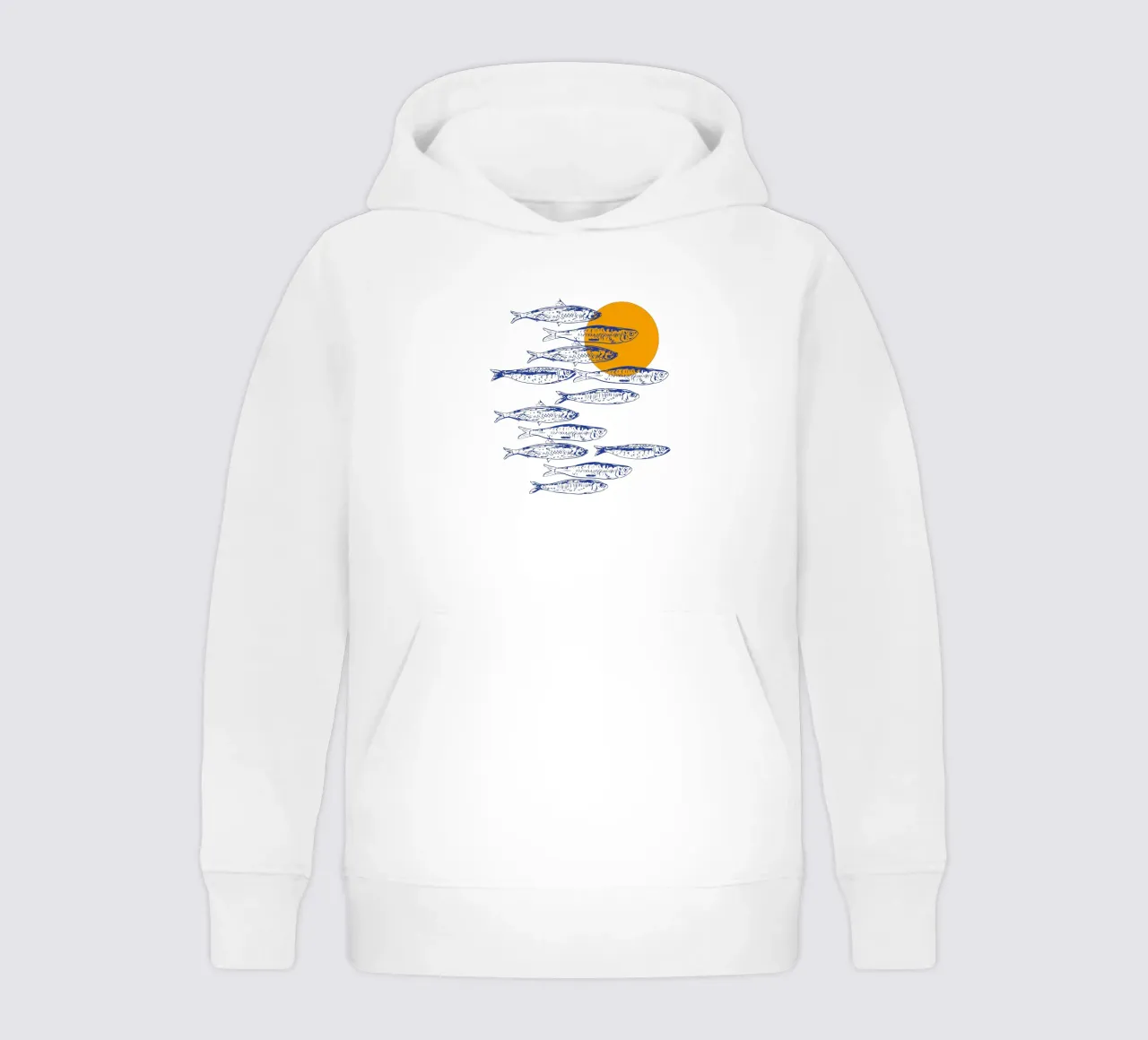 Sarde al tramonto felpa bambino con cappuccio da EDMPROJECT