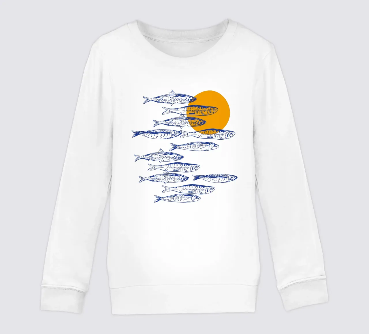 Sarde al tramonto felpa bambino da EDMPROJECT