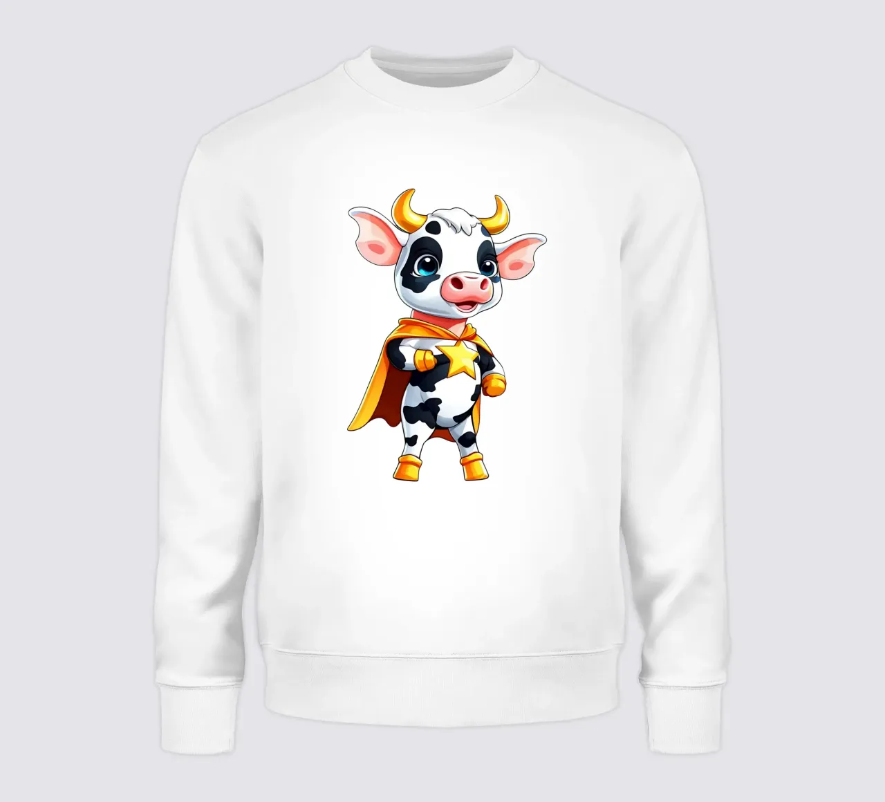 Mucca, piccola mucca come supereroe felpa da Tierisch bunt by LK