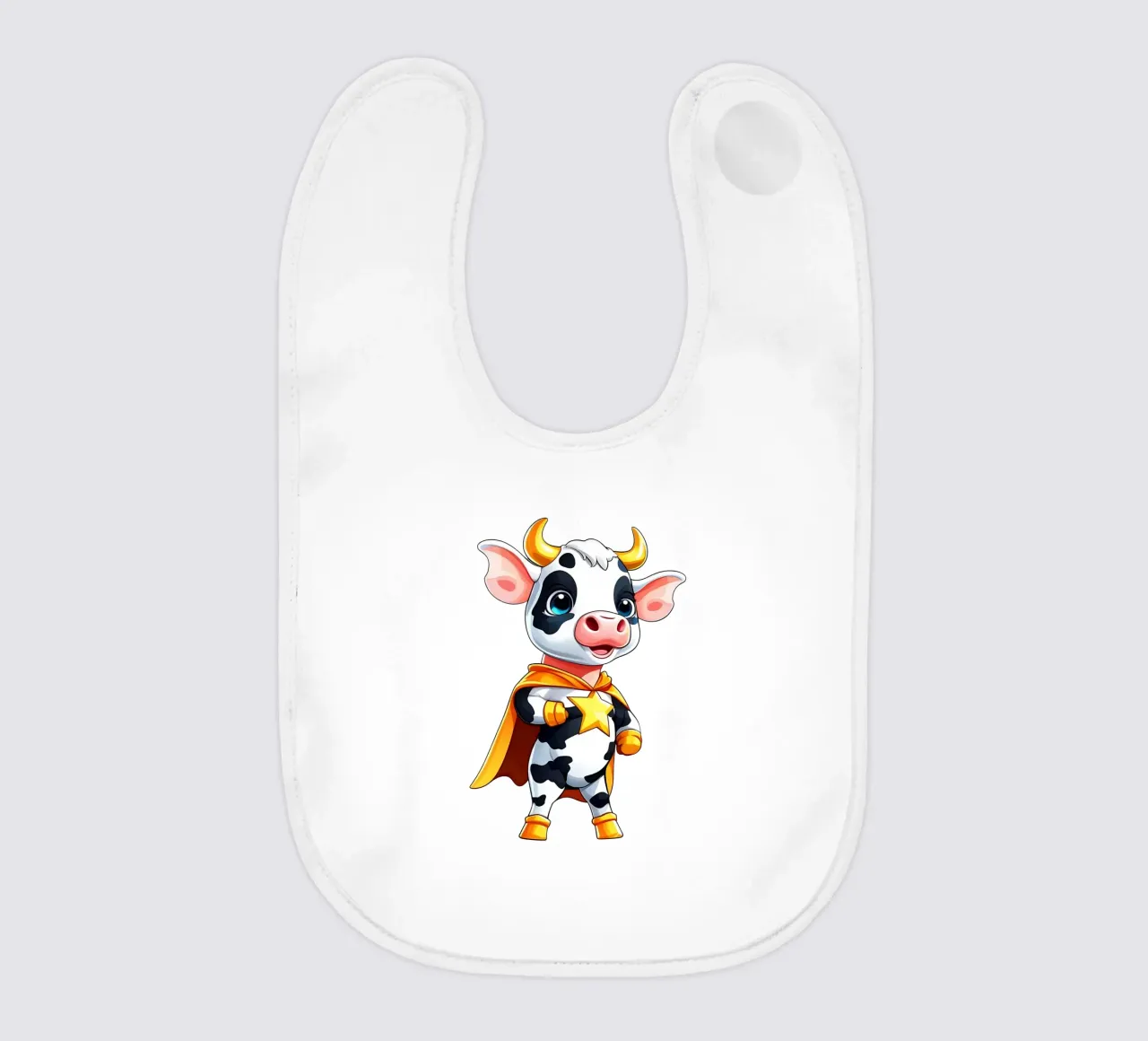 Mucca, piccola mucca come supereroe bavaglino da Tierisch bunt by LK