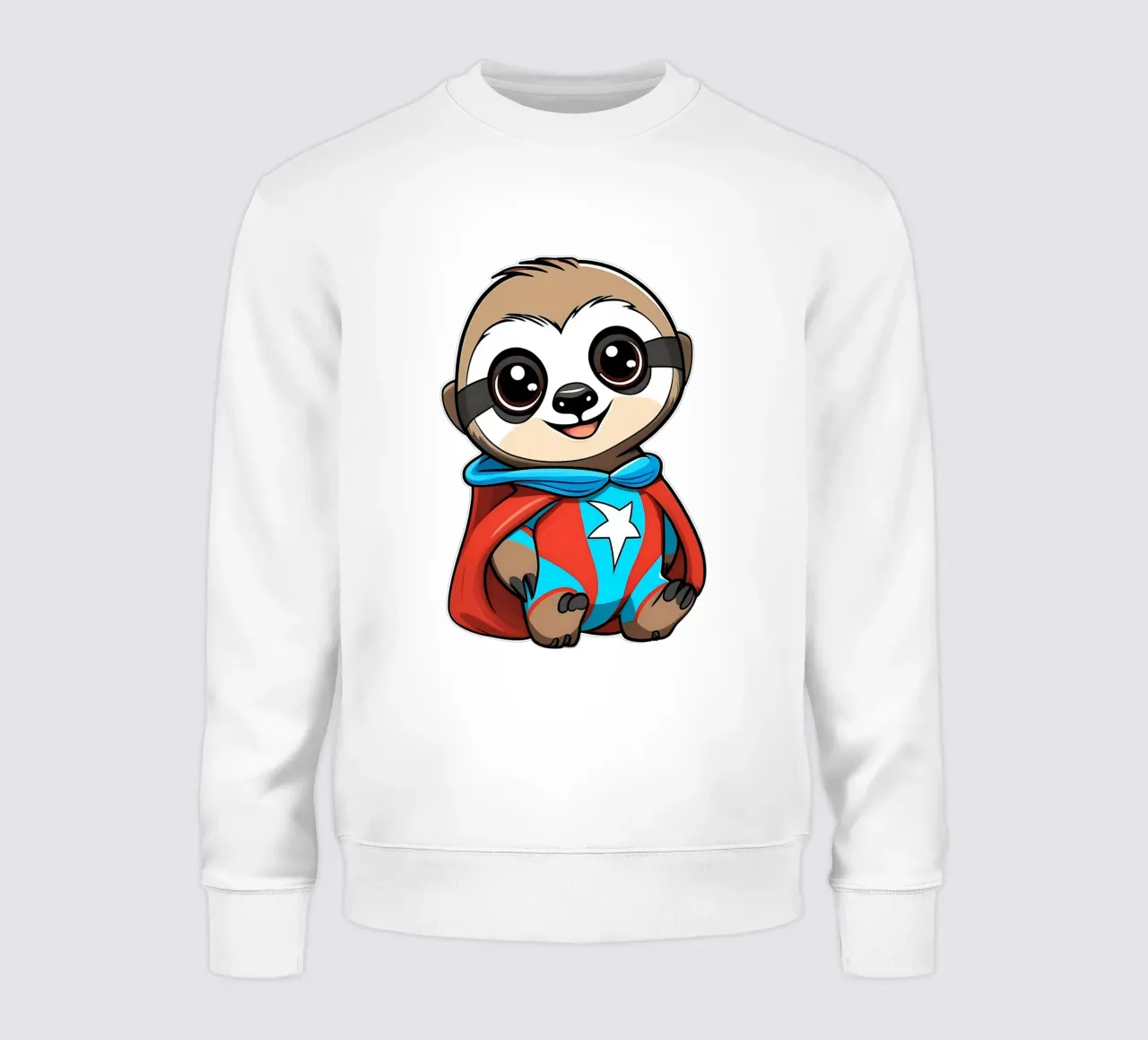 Bradipo, cucciolo di bradipo come supereroe felpa da Tierisch bunt by LK