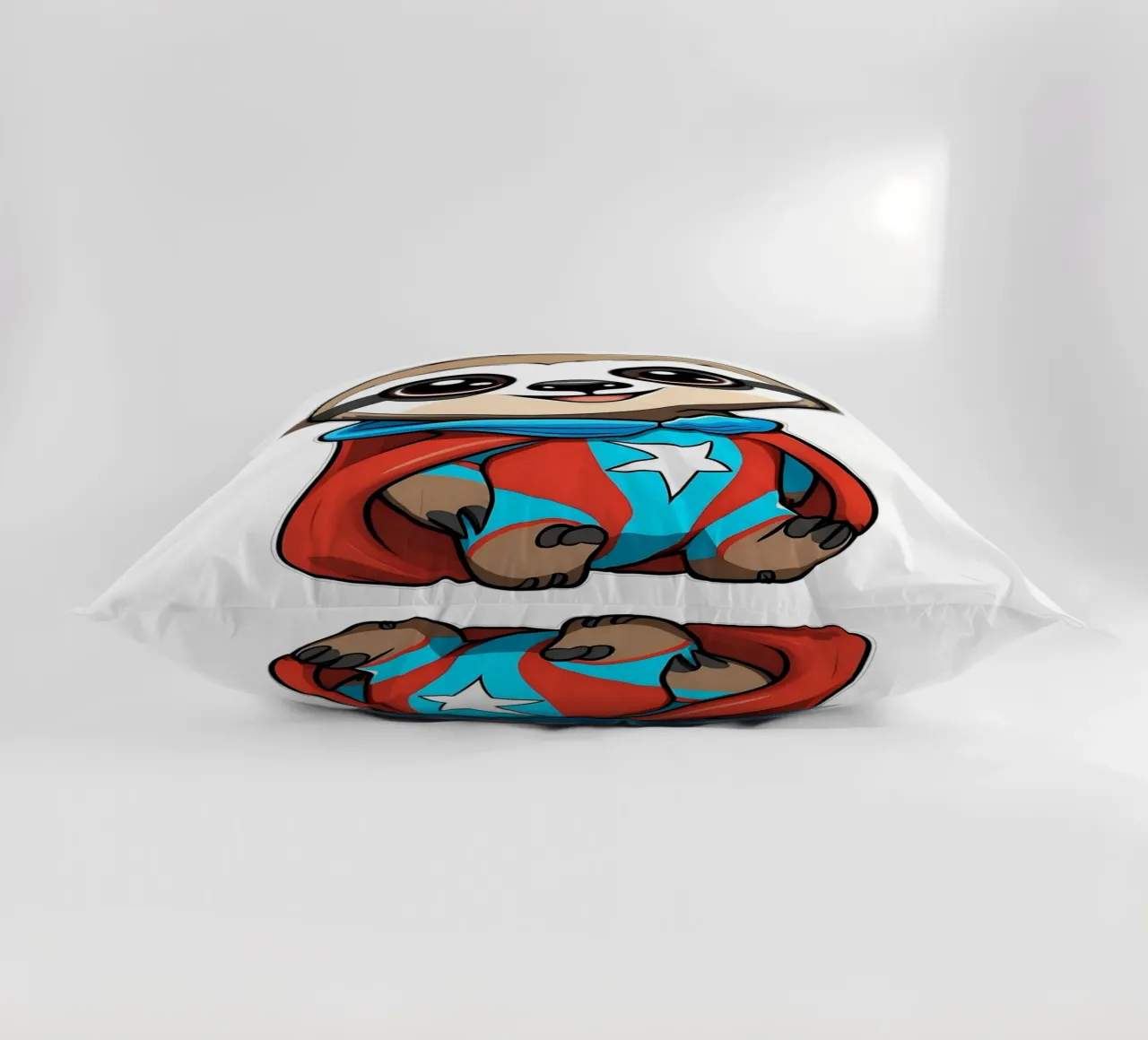 Bradipo, cucciolo di bradipo come supereroe cuscino da Tierisch bunt by LK