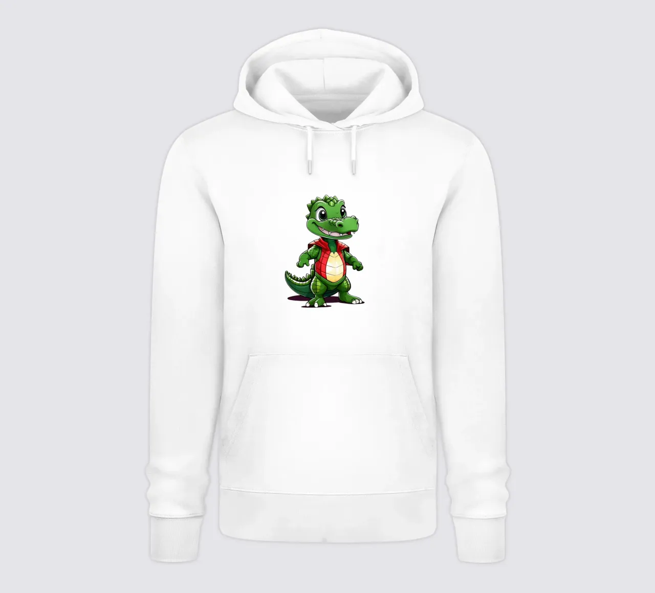 Cocodrilo, bebé cocodrilo como superhéroe sudadera con capucha de Tierisch bunt by LK