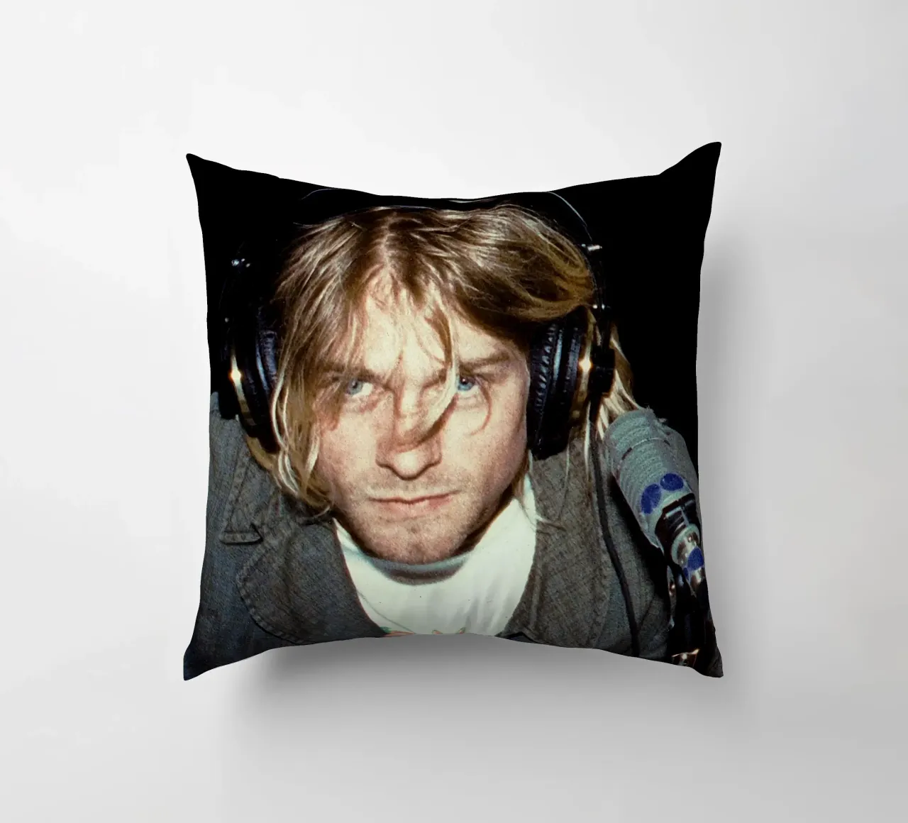 Kurt Before Take Vocal Recording decorative cushion by HUMMERSONIC