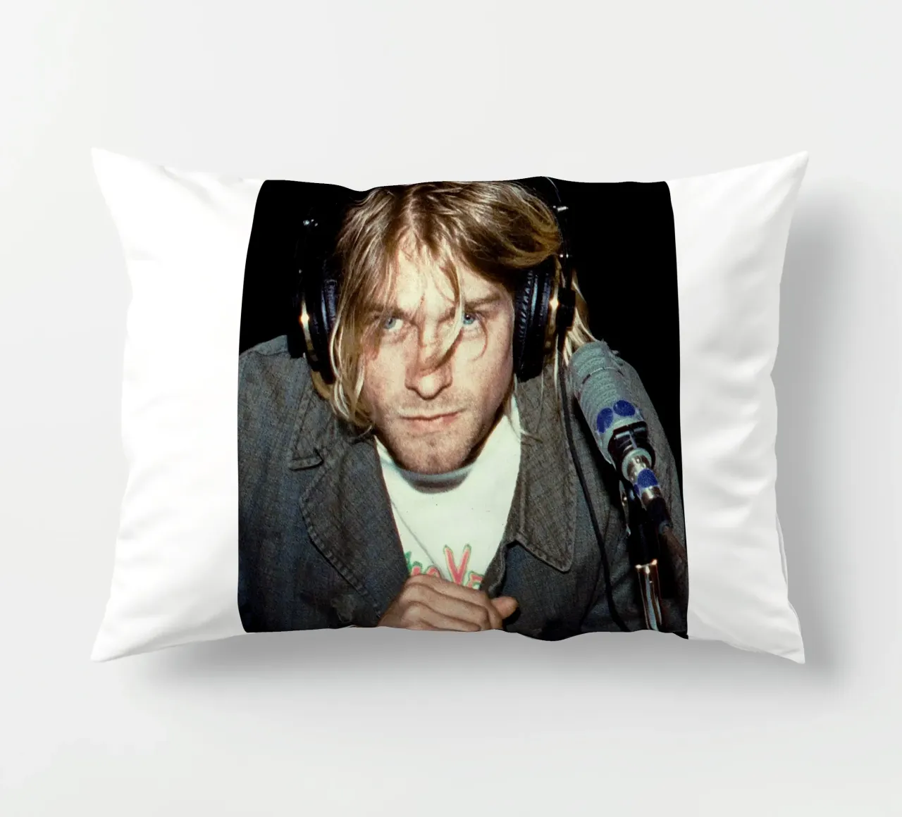 Kurt Before Take Vocal Recording decorative cushion by HUMMERSONIC