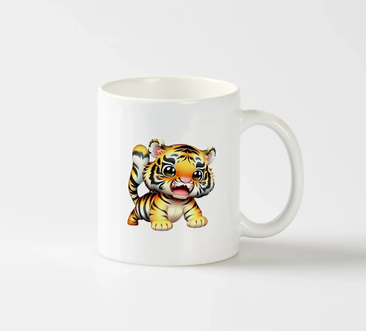 Tigre, cucciolo di tigre tazza in ceramica da Tierisch bunt by LK