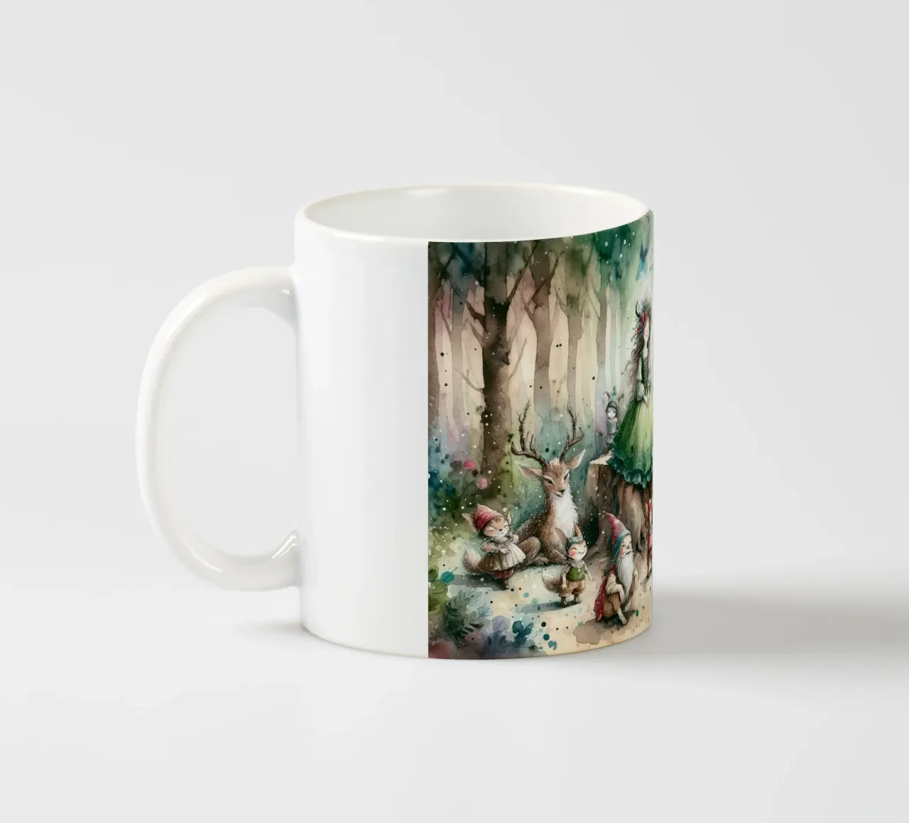 Märchenhafter Waldzauber Keramik Tasse von Chromatic Fusion Studio
