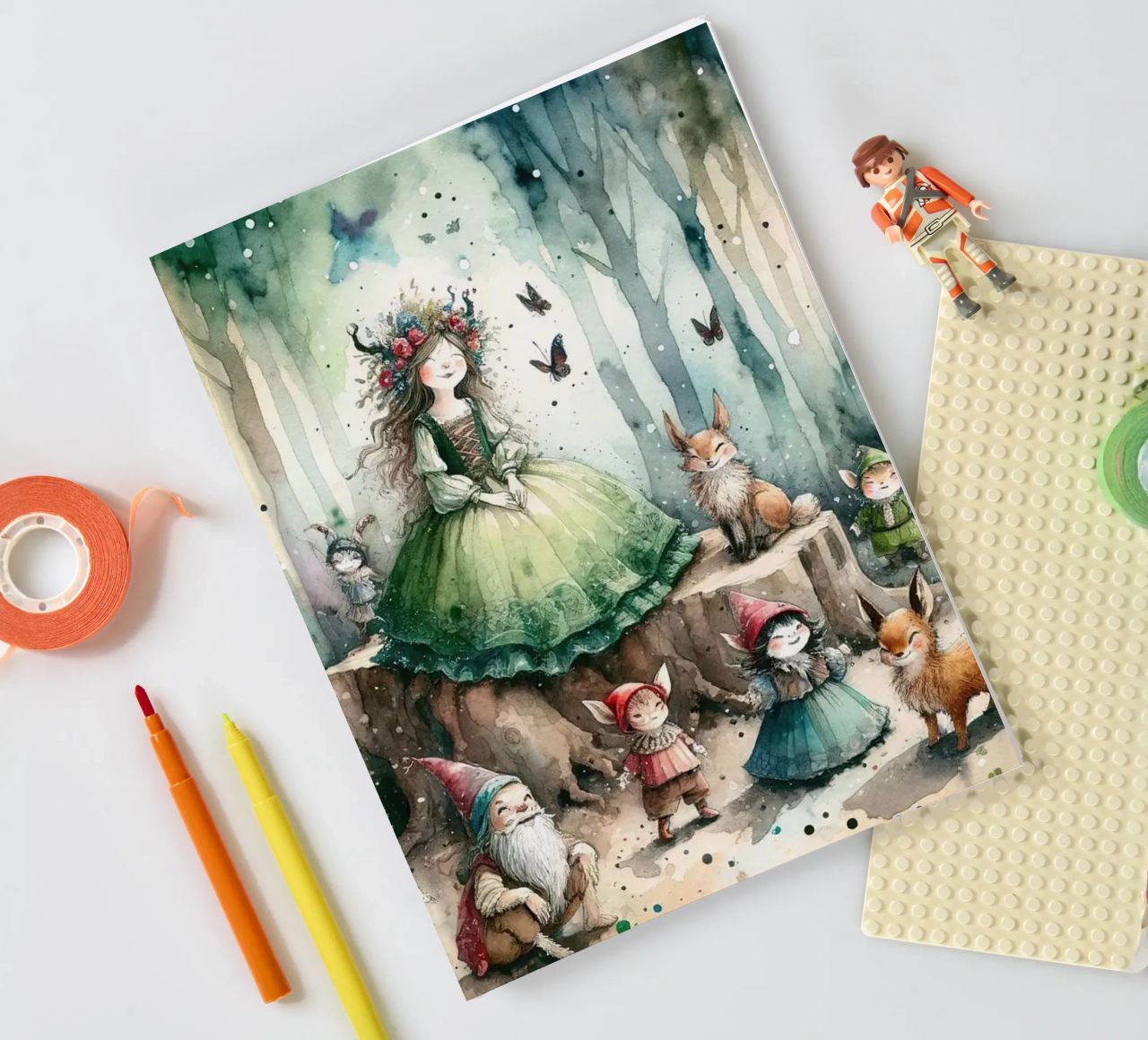 Magie de la forêt des contes de fées carnet de notes de Chromatic Fusion Studio