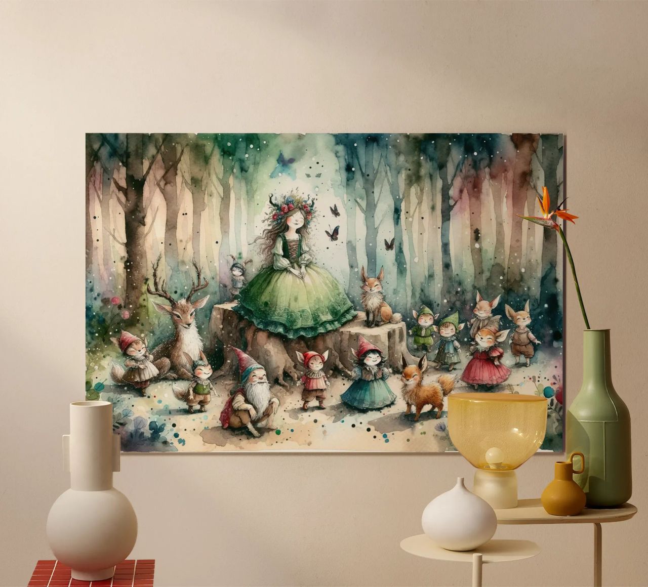 Magie de la forêt des contes de fées poster de Chromatic Fusion Studio
