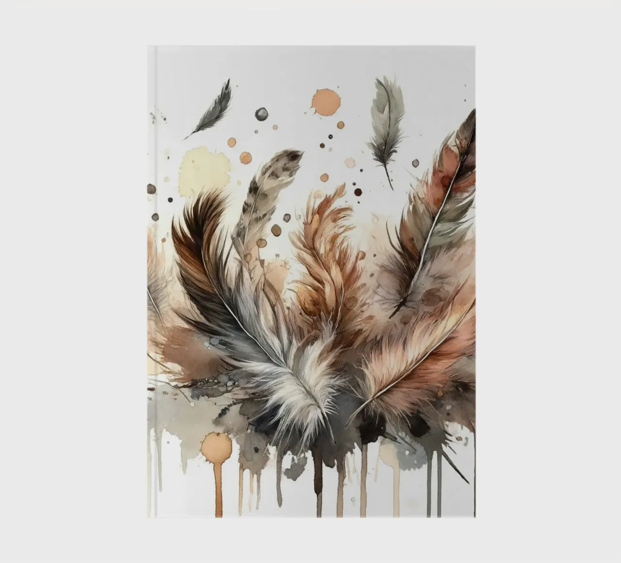 Feathers in Harmony notebook by Chromatic Fusion Studio