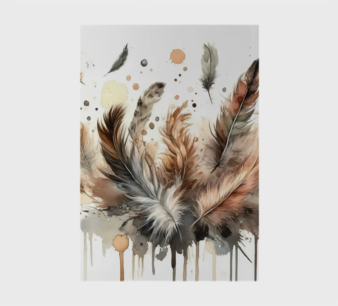 Feathers in Harmony notebook by Chromatic Fusion Studio