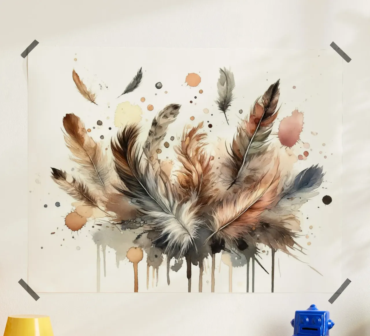 Piume in armonia poster da Chromatic Fusion Studio