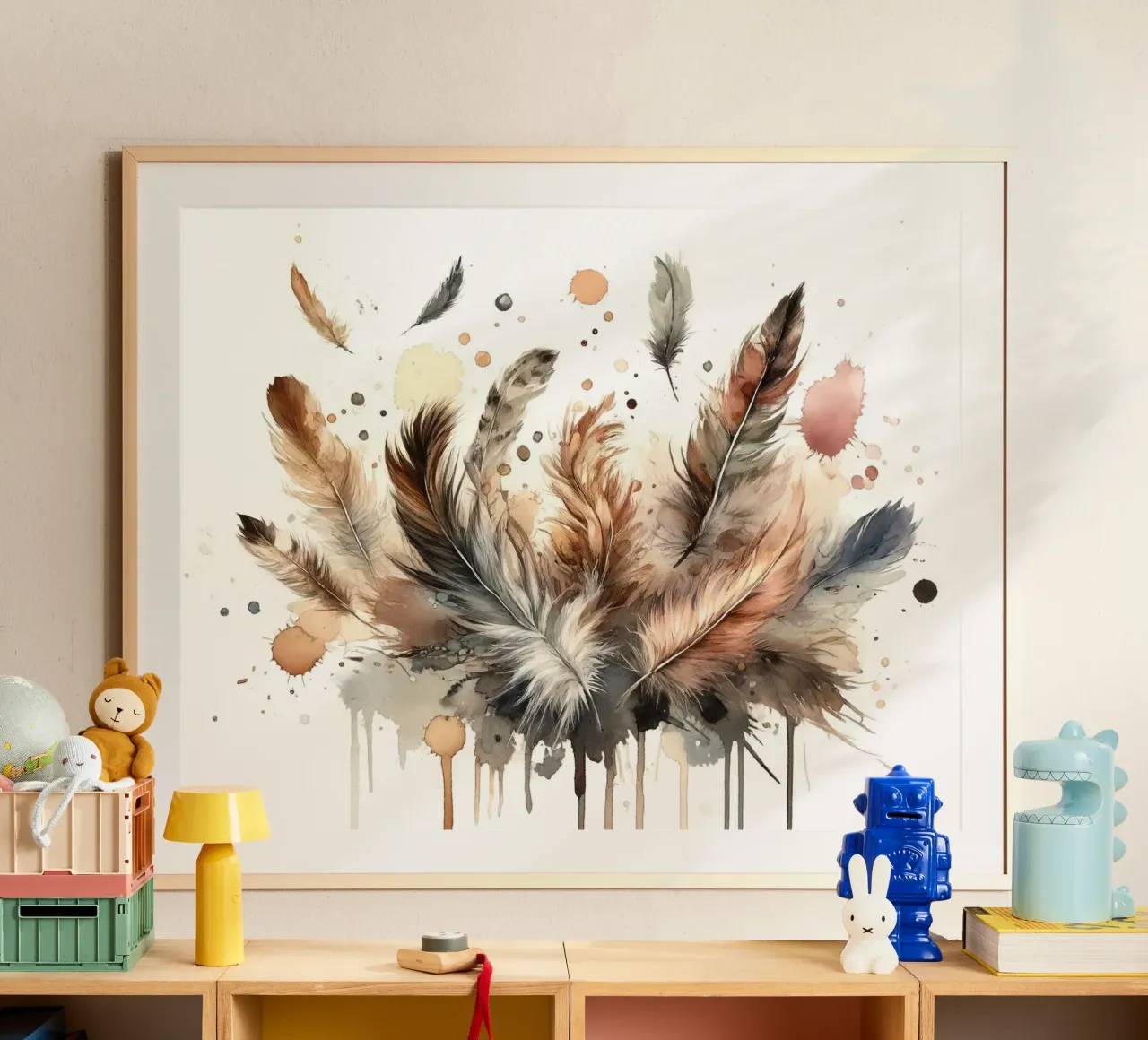 Piume in armonia poster da Chromatic Fusion Studio