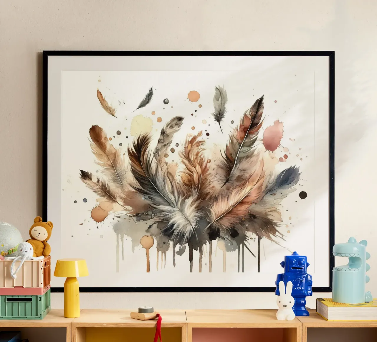 Piume in armonia poster da Chromatic Fusion Studio