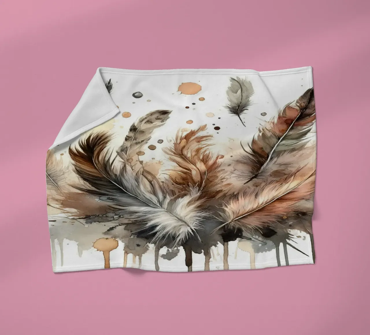 Piume in armonia coperta in pile da Chromatic Fusion Studio