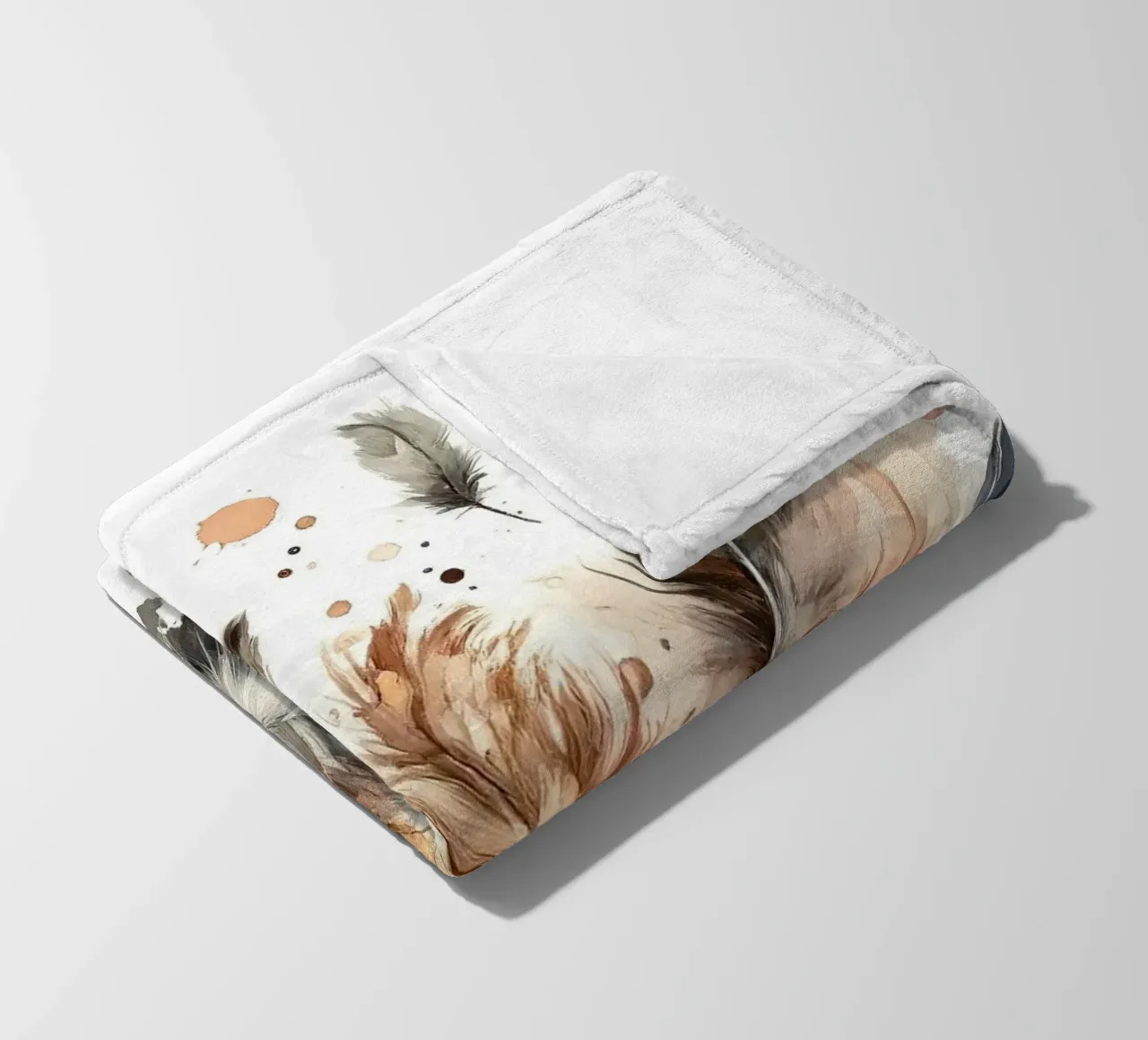Piume in armonia coperta in pile da Chromatic Fusion Studio