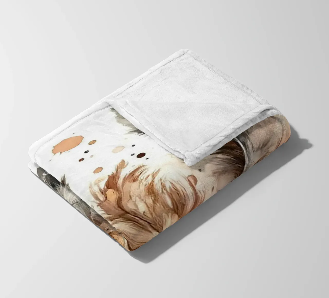 Piume in armonia coperta in pile da Chromatic Fusion Studio