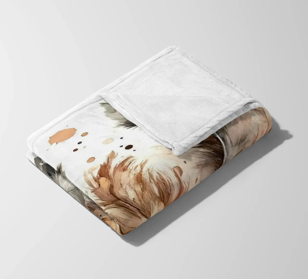 Piume in armonia coperta in pile da Chromatic Fusion Studio