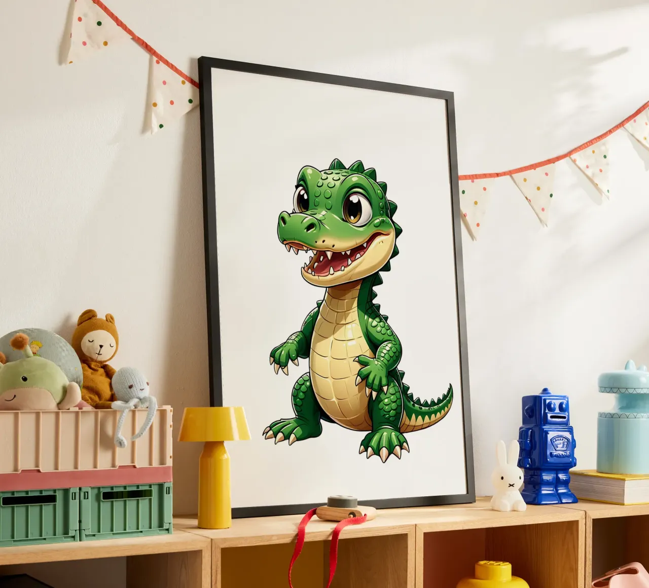 Coccodrillo, Nonna Coccodrillo poster da Tierisch bunt by LK