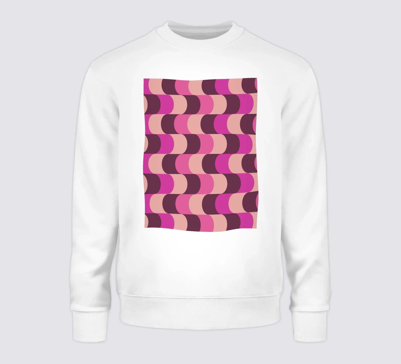 Retro Waves Pink Pattern felpa da Studio Vibe