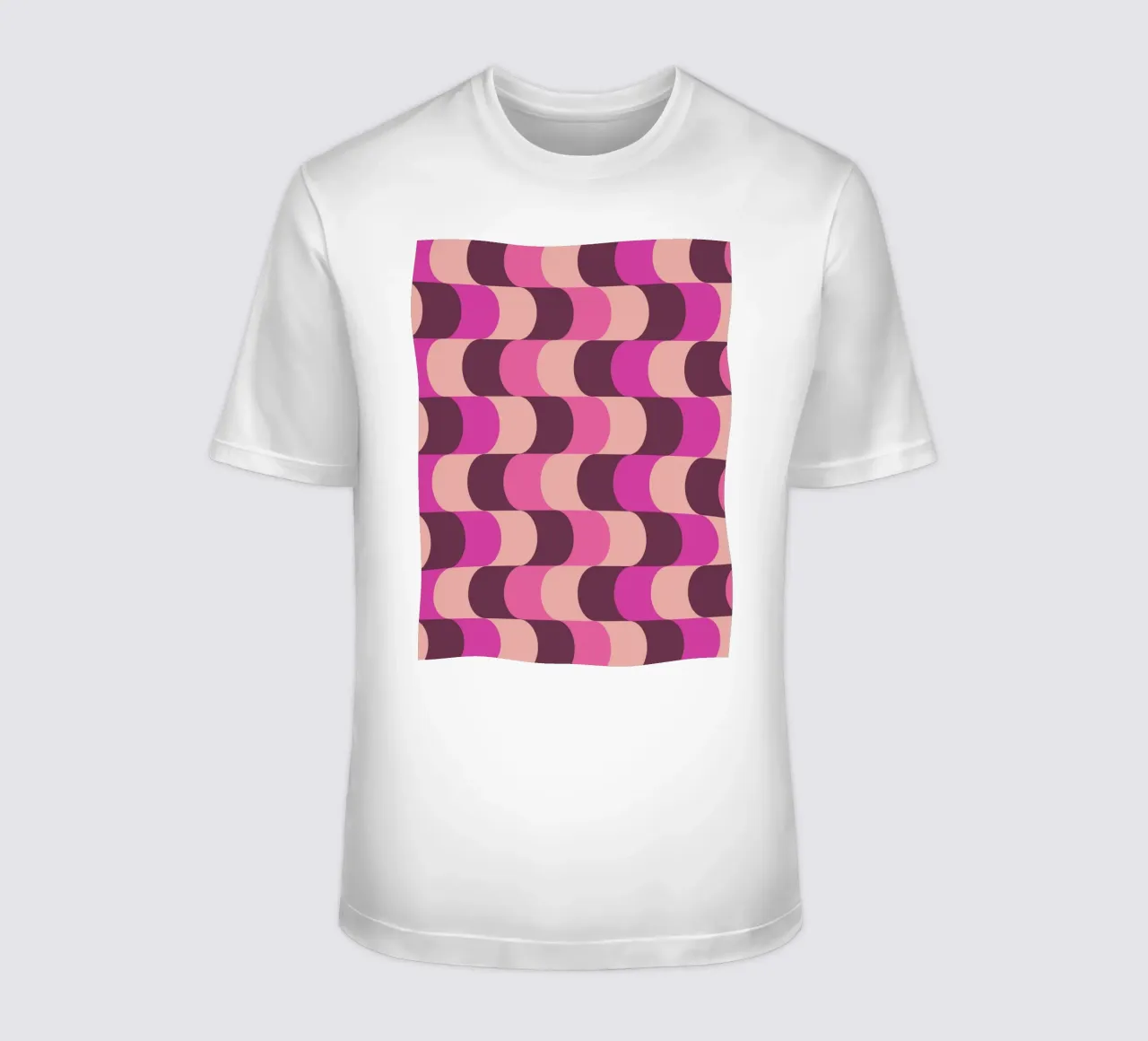 Retro Waves Pink Pattern t-shirt da Studio Vibe