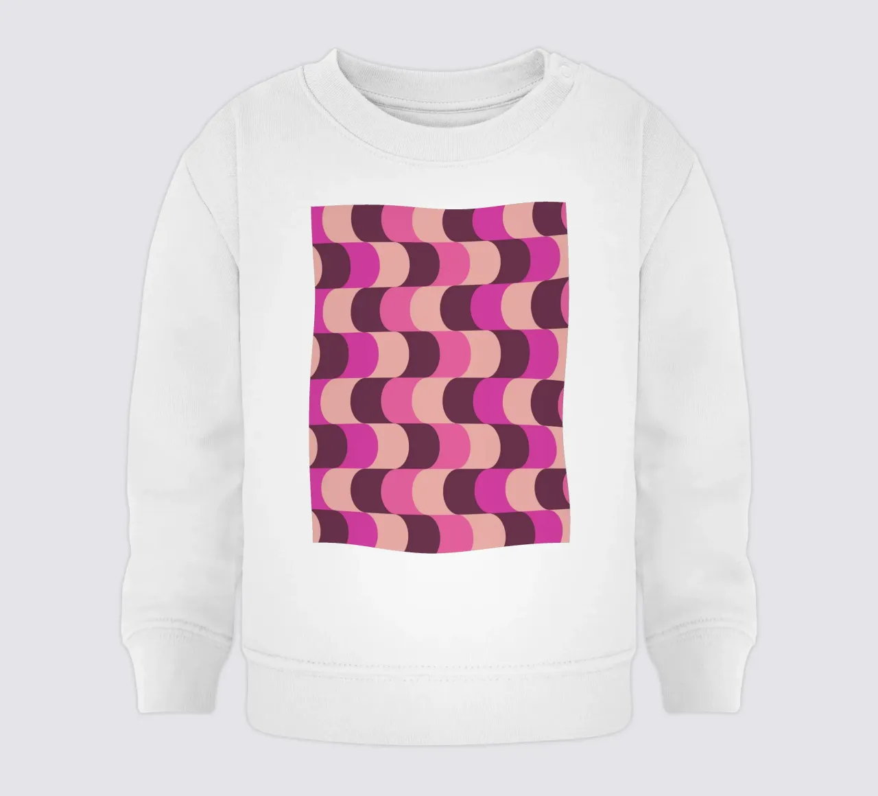 Retro Waves Pink Pattern felpa neonato da Studio Vibe