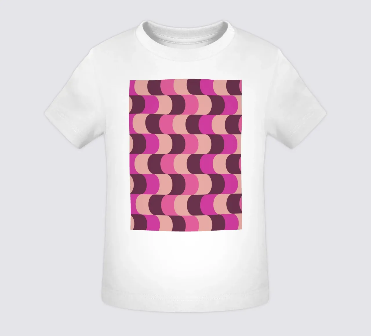 Retro Waves Pink Pattern maglietta neonato da Studio Vibe