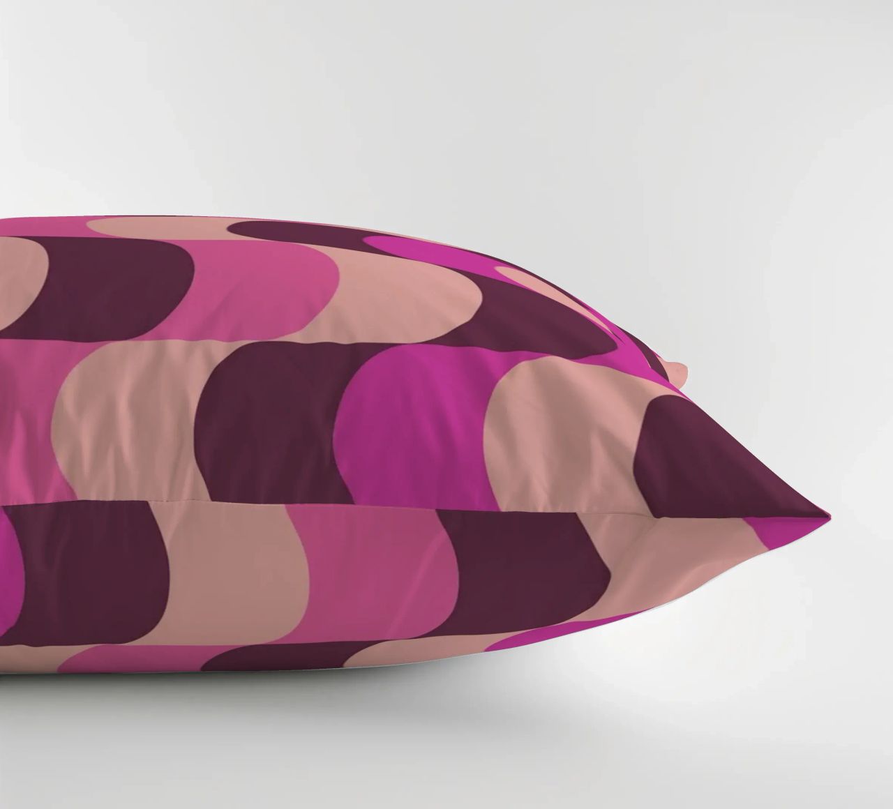 Retro Waves Pink Pattern cuscino da Studio Vibe