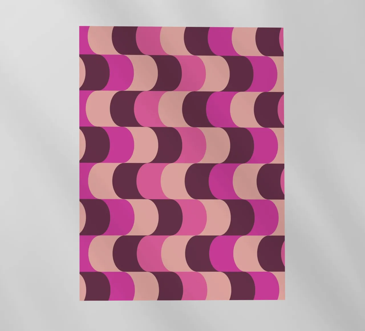 Retro Waves Pink Pattern pellicola backlit da Studio Vibe