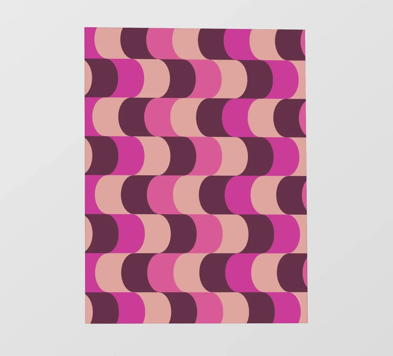 Retro Waves Pink Pattern pellicola backlit da Studio Vibe