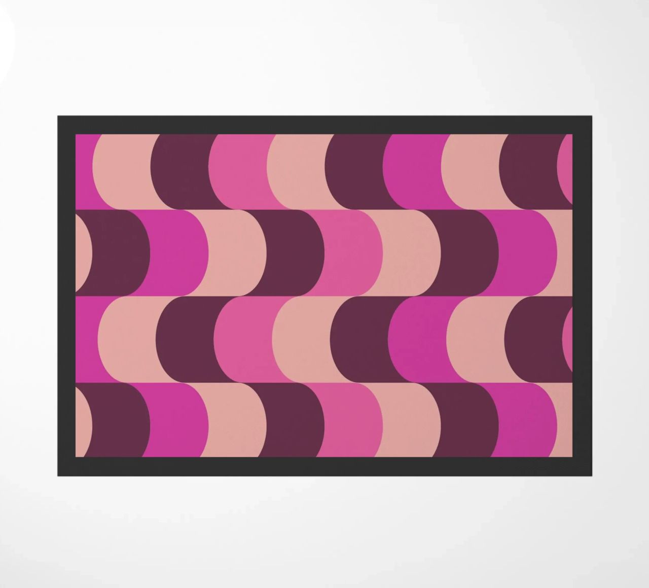 Retro Waves Pink Pattern zerbino da Studio Vibe