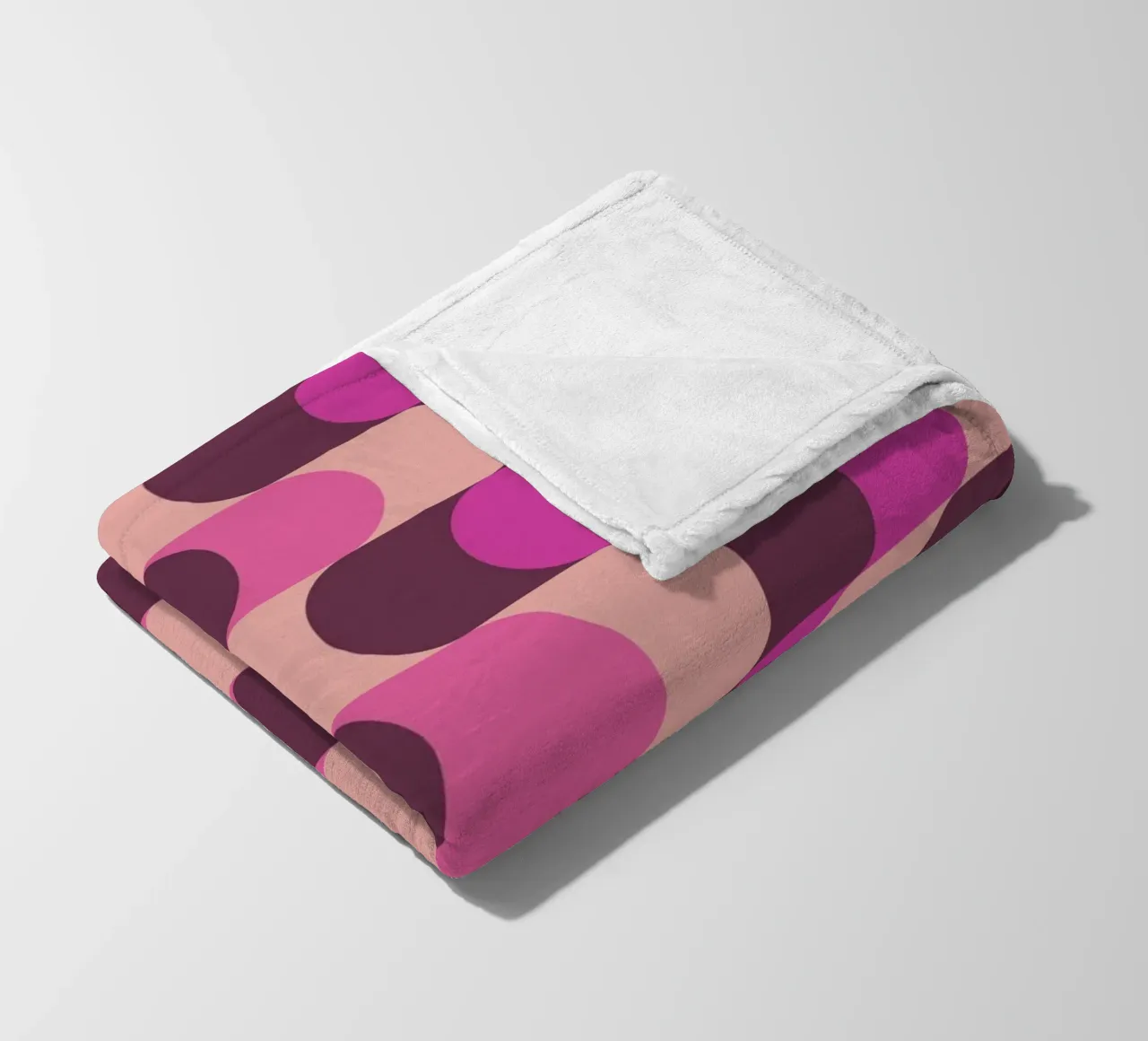 Retro Waves Pink Pattern coperta in pile da Studio Vibe
