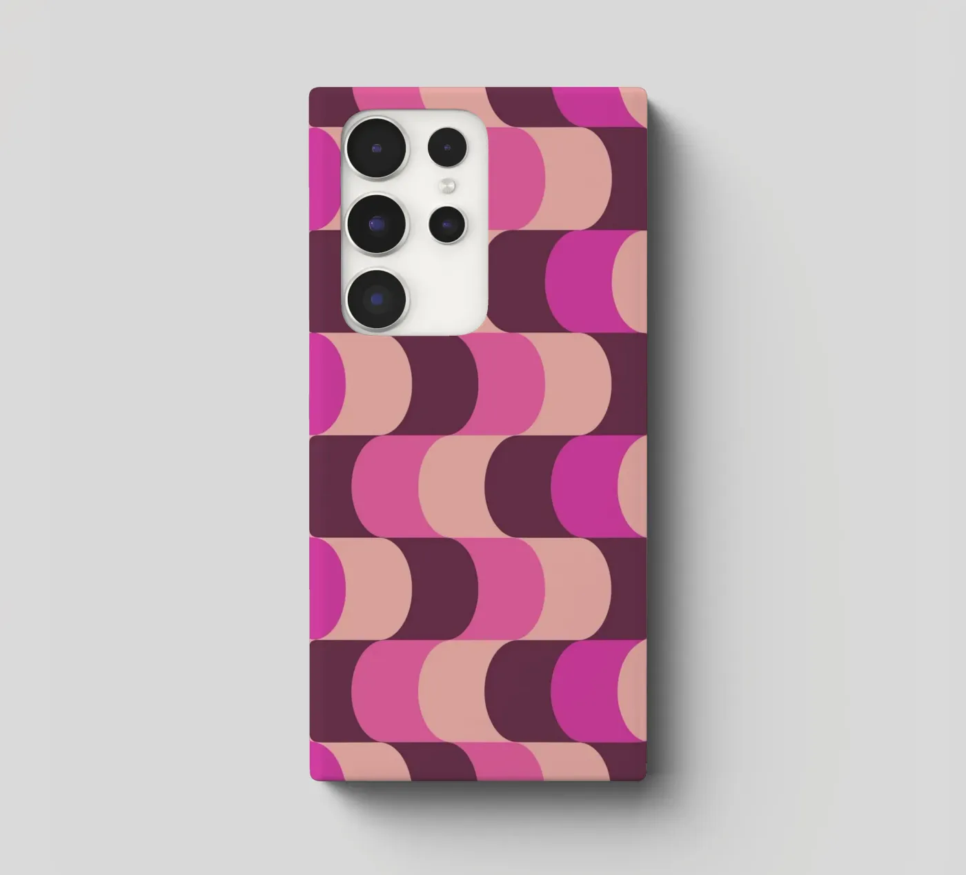 Retro Waves Pink Pattern cover samsung da Studio Vibe
