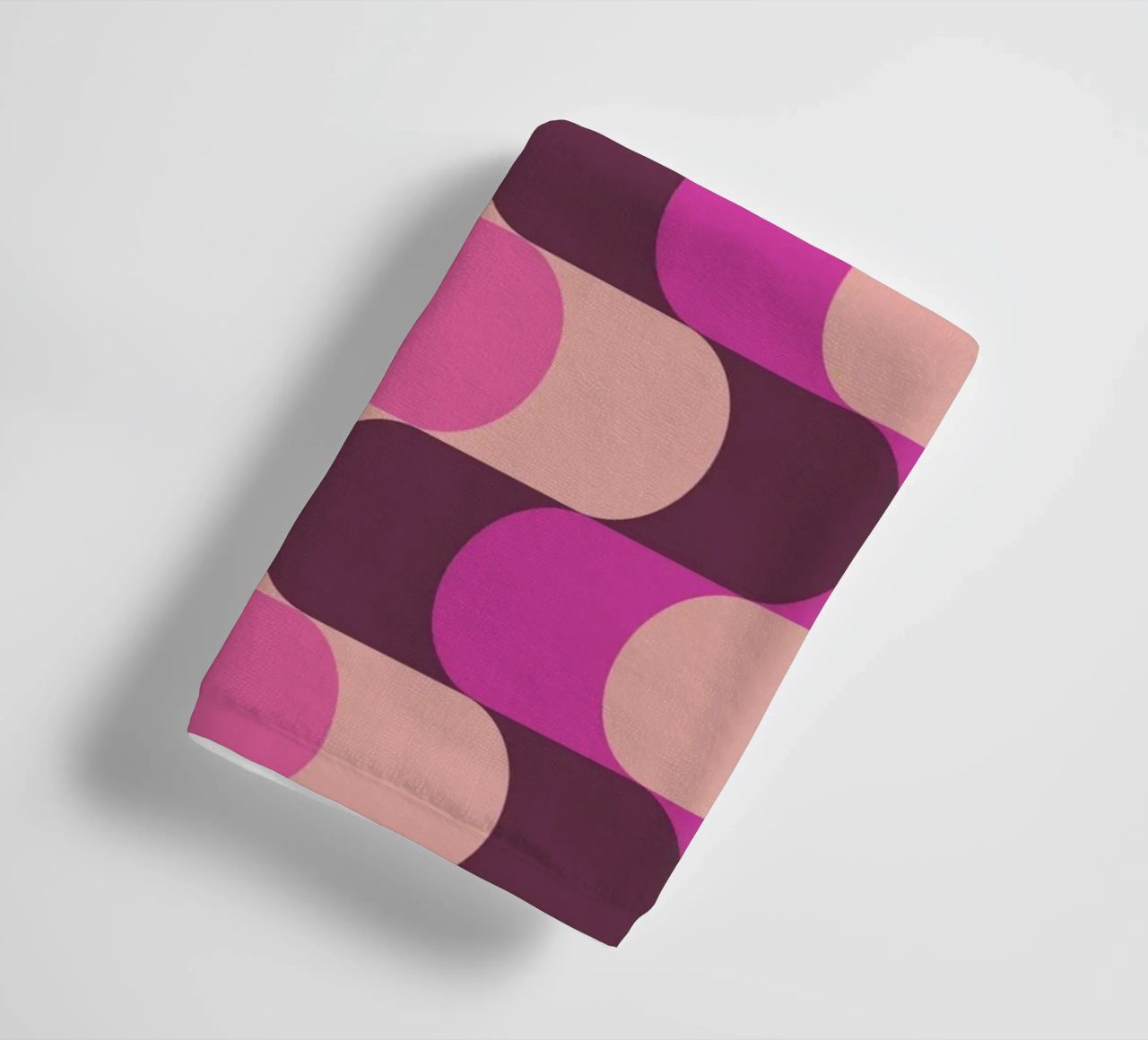 Retro Waves Pink Pattern asciugamano da bagno da Studio Vibe