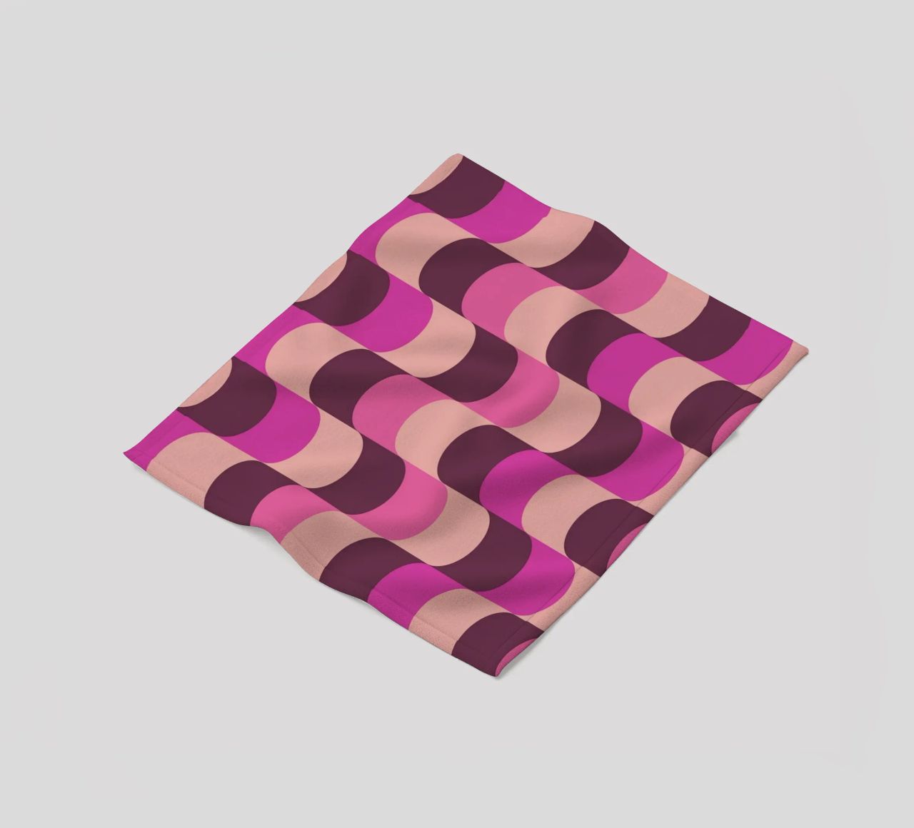 Retro Waves Pink Pattern coperta in pile da Studio Vibe