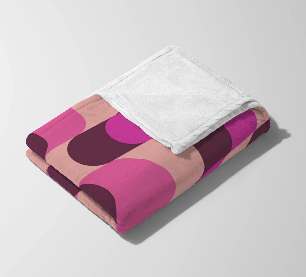 Retro Waves Pink Pattern coperta in pile da Studio Vibe